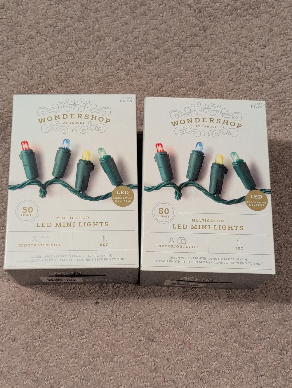 Wondershop Green Wire Multicolor LED Mini Lights
